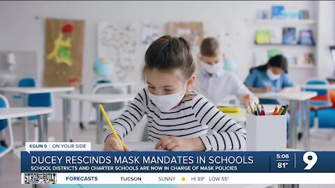 Ducey rescinds order requiring masks in schools