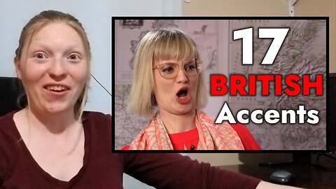 American Reacts to - One Woman, 17 British Accents