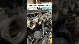 BMW E34 M5 Individual Throttle Bodies #bmw #bmwe34 #bmwm5 #diy #restoration #cars #engine #mechanic
