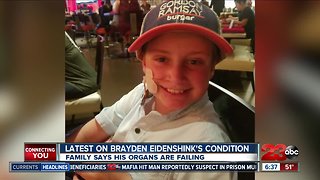 10-year-old Brayden Eidenshink continues to fight for his life