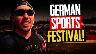 We Spent a Day at a(very hot) German Sports Festival! American in Germany