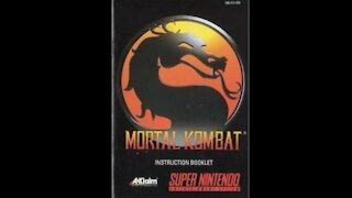 Mortal Kombat (1992 video game) - Game Manual (SNES) (Instruction Booklet)