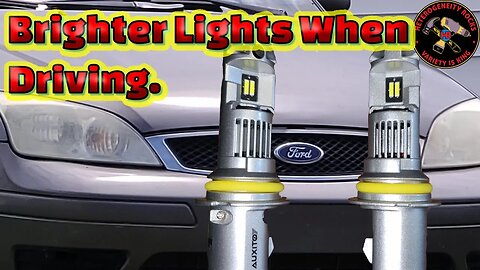 brighter led lights while driving. Auxito led lights. #auxito #fordfocus