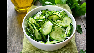 This Cucumber Salad Is super Easy To Makeand Deliciousto Eat!
