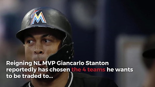 The 4 Teams Giancarlo Stanton Approves Of Being Traded To