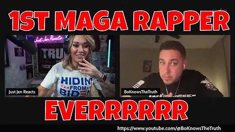 The First Ever MAGA RAPPER | Who is the LEFT #Eminem #Trump #BoKnowsTheTruth #JustJenReacts #Podcast