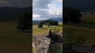 filming with the Gopro at a castle