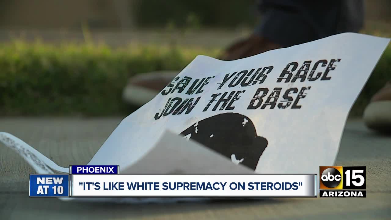 Violent white supremacist group flyer found in Phoenix
