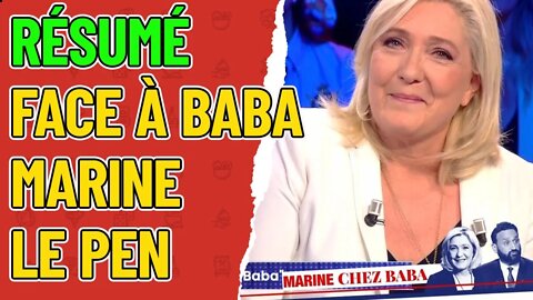 Face à Baba : @Marine Le Pen résumé #humour #tpmp #jeanmessiha #zemmour #jadot #schiappa