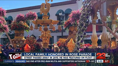 Local family in Rose Parade
