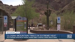 Some Valley hiking trails to close during extreme heat