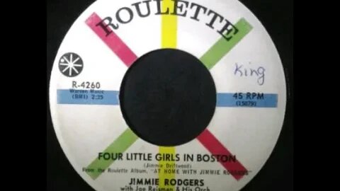 Jimmie Rodgers With Joe Reisman & His Orchestra – Four Little Girls In Boston