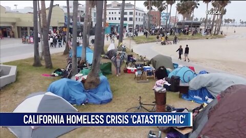 California Homeless Crisis 'Catastrophic' Tents Taking Over The City, And Venice Beach