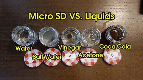 Micro SD Card VS. Water / Salt Water / Vinegar / Acetone / Coca Cola