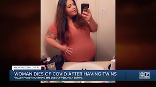 Valley woman dies of COVID after having twins