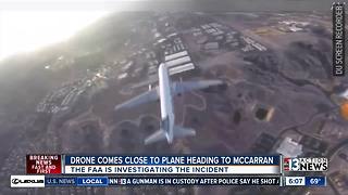 Drone comes close to plane heading to McCarran