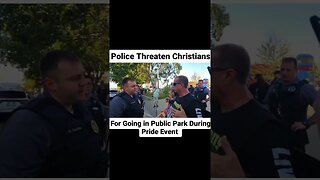 Police Threaten Christians #police #oklahoma #bartlesville #freespeech #pride #arrest #park #public