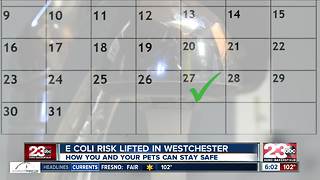 E.Coli risk ends for Westchester area