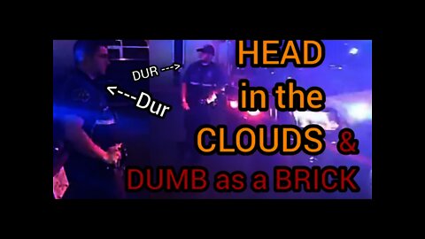 Once, Twice . . . Three times an IDIOT : officer SMART is anything BUTT🙊 #COPSareDUMB #lazyPIGS