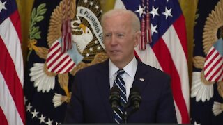 Biden talks vaccine, filibuster, border and more at first formal news conference