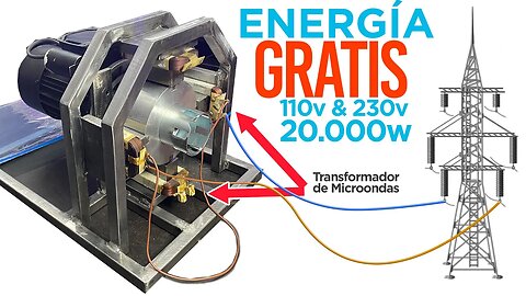 Generador de Energía Perpetua con Transformadores de Microondas 110v & 230v _ Nuevo Método 2023