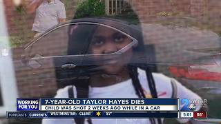 7-year-old Taylor Hayes dies