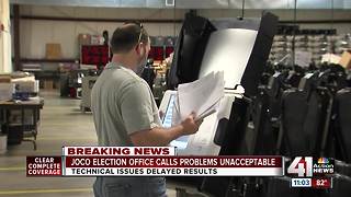 JoCo Election Office calls problems 'unacceptable'