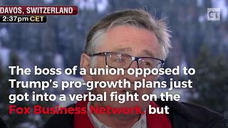 Union Boss Attacks Trump, Then Fox Business Hosts Hit Back