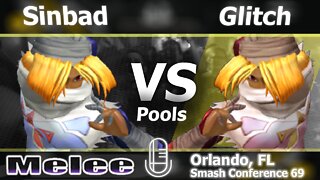 Sinbad (Sheik) vs. Glitch (Sheik) - Melee Pools - SC:69