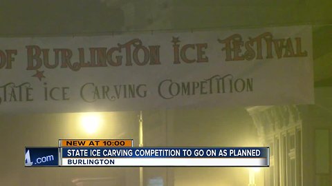 State ice sculpting competition will go on, despite balmy temperatures