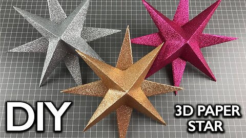 CHRISTMAS PAPER DECORATIONS | 3D PAPER STAR | How To Make Paper Stars | DIY Christmas Decorations
