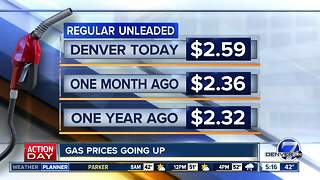 AAA report shows gas prices increasing