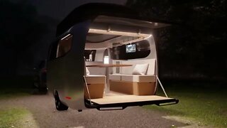 The dream caravan designed to fit into the garage too with a design trick and mechanics