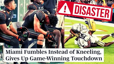 Miami Gets STUNNED By Georgia Tech, Fumbles On Run Instead Of KNEELING To End Game!