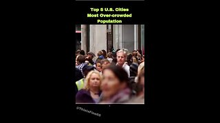 Top 5 U.S. Cities Facing an Over Crowded Population #shorts