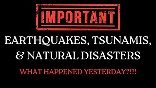 EARTHQUAKES, TSUNAMIS, & NATURAL DISASTERS | What happened yesterday?!?! (3 Jan 2024)