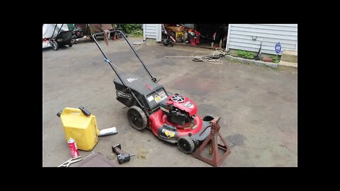 #FREE #KARMA TRASH PICKED CRAFTSMAN LAWN MOWER WHY WAS I THROWN AWAY HOW FAR CAN WE "PUSH" IT?