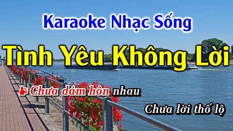 TÌNH YÊU KHÔNG LỜI KARAOKE NHẠC SỐNG BEAT 2019 ( TINH YEU KHONG LOI KARAOKE ANDY )