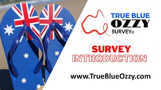 Introduction - True Blue Ozzy Survey