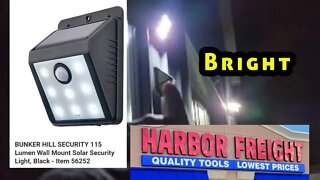 Harbor freight outside solar security light. How did it hold up? Item 56252