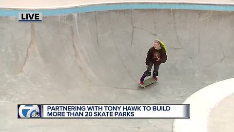 Tony Hawk, Ralph Wilson Foundation team up for new skate parks in Michigan