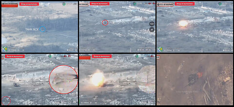 Novomykhailivka: Russian ATGM unit and FPV drone burns Ukrainian tank