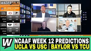 Happy Hour CFB Kickoff Show | College Football Week 12 Predictions | UCLA vs USC | Baylor vs TCU