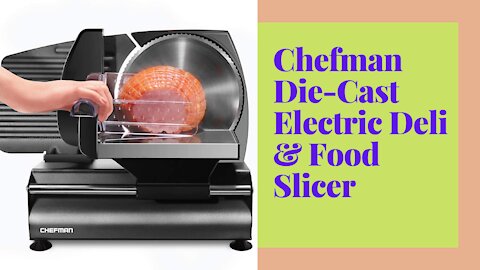 Electric Deli & Food Slicer Die-Cast Machine for Home Use Slice Meat