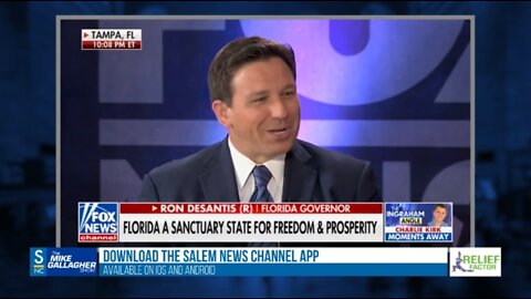 Governor Ron DeSantis calls out Illinois governor J.B. Pritzker for sending his family to Florida to escape the Covid lockdowns he was implementing back home.