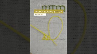 Indian edging stitch #embroidery