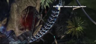 Universal unveils new dinosaur themed rollercoaster for next year