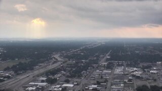 Timelapse: Rain moves through Tulsa Friday morning