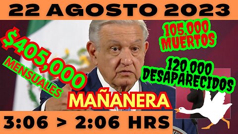 💩🐣👶 AMLITO | Mañanera *Martes 22 de Agosto 2023* | El gansito veloz 3:06 a 2:06.