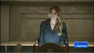 Melania Trump Speaks at Naturalization Ceremony for New American Citizens...